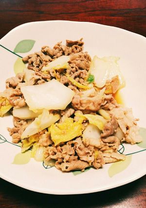 ＊＊白菜と豚肉のバターぽん酢炒め＊＊-レシピのメイン写真