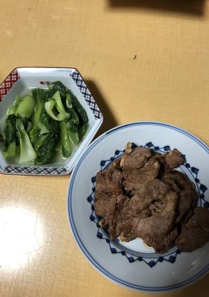 ラム肉の中華味噌焼きチンゲン菜添え-レシピのメイン写真