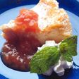 トマトヨーグルトケーキ トマトソース添え