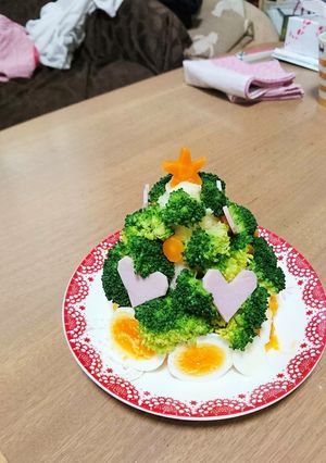 簡単♪クリスマスツリー☆ポテサラ-レシピのメイン写真