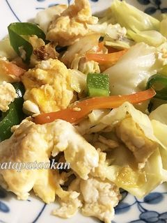 キャベツと卵の炒め物-レシピのメイン写真
