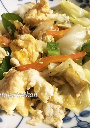 キャベツと卵の炒め物-レシピのメイン写真