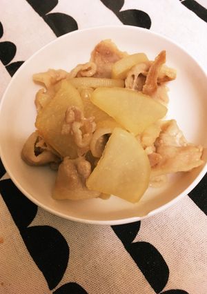 ご飯が進む！豚バラと大根の甘辛炒め☆-レシピのメイン写真