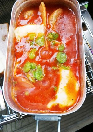 手抜きでも見た目手作り風トマトスープ-レシピのメイン写真