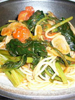 ほうれん草のトマトソースパスタ-レシピのメイン写真