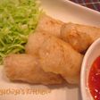 梅とササミのライスペーパー春巻き