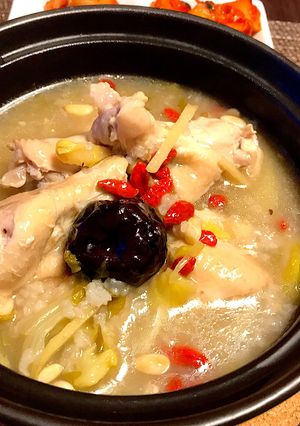 風邪引く前に、炊飯器で手羽元の簡単参鶏湯-レシピのメイン写真