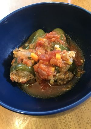 ピーマンの肉詰めトマトソース-レシピのメイン写真
