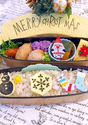 のりあーとクリスマス弁当 詰め方 簡単-レシピのメイン写真