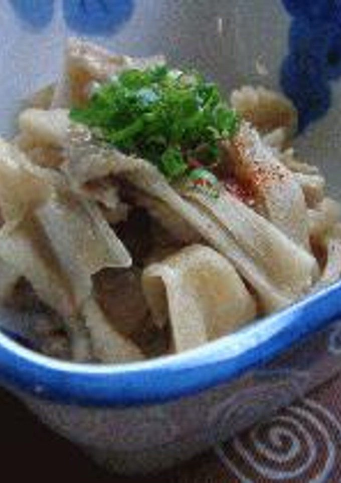 鶏皮とかんぴょうの煮込み-レシピのメイン写真