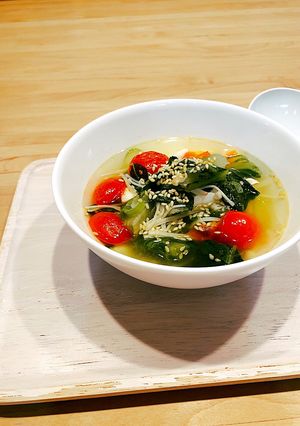 ロメインレタスの中華スープ-レシピのメイン写真