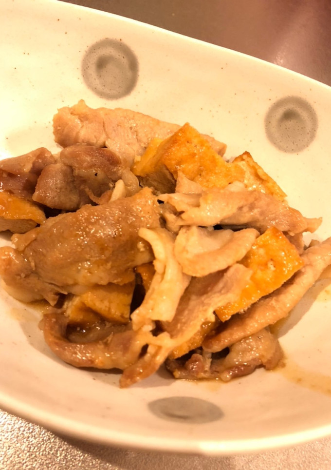 すぐ出来る！豚肉と厚揚げのオイスター炒め-レシピのメイン写真