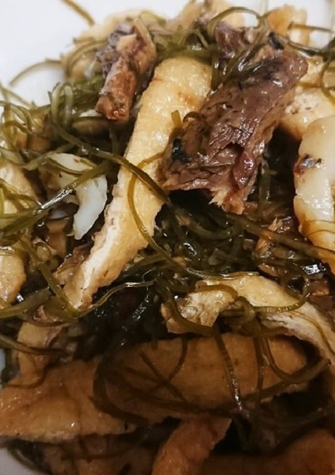 さしみ昆布(切り昆布)といわし缶の煮物-レシピのメイン写真