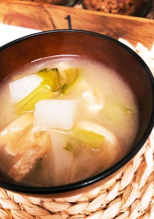 カブと油揚げのお味噌汁-レシピのメイン写真