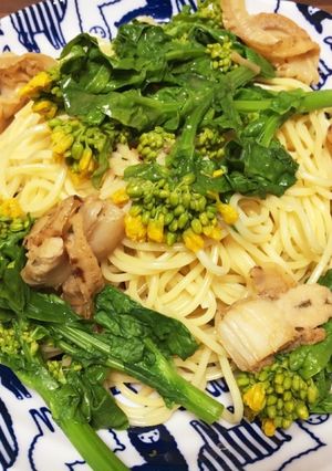菜の花の和風パスタ-レシピのメイン写真