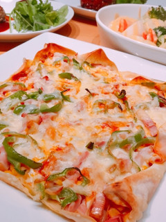 餃子の皮ピザ-レシピのメイン写真