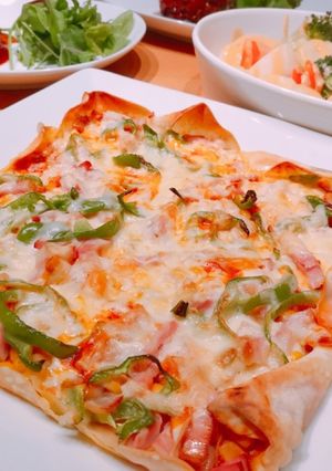 餃子の皮ピザ-レシピのメイン写真