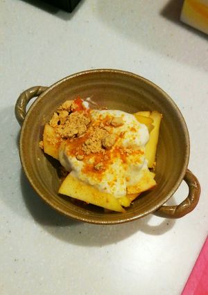 腸内環境改善!りんごきな粉ヨーグルト-レシピのメイン写真