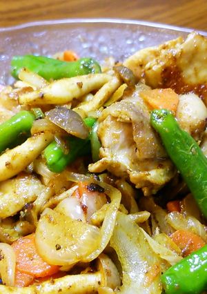 レモンペッパーチキンにカレー粉追加して！-レシピのメイン写真