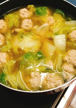 白菜と肉団子のスープ-レシピのメイン写真