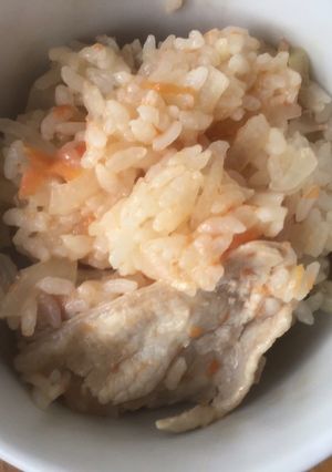 豚肉とトマトの炊き込みご飯-レシピのメイン写真