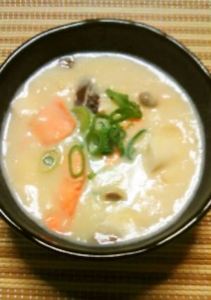 温たか 鮭の豆乳味噌スープ 認知症予防も-レシピのメイン写真