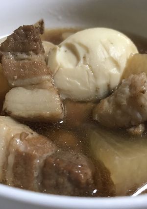 圧力鍋　大根とバラ肉で簡単煮物-レシピのメイン写真