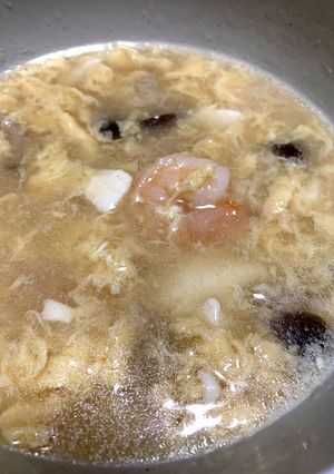 エビと豆腐のお手軽ワンパンスープ-レシピのメイン写真
