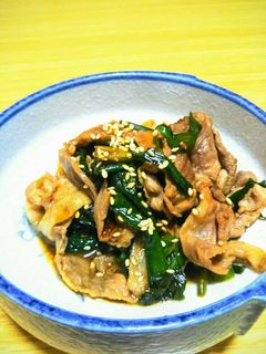豚肉とニラの甘辛炒め-レシピのメイン写真