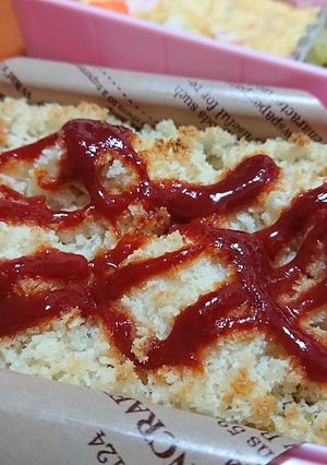チキンカツのせスコップライスコロッケ弁当-レシピのメイン写真