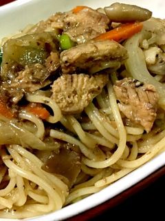 イワシ缶使用 簡単和風スパゲティ-レシピのメイン写真