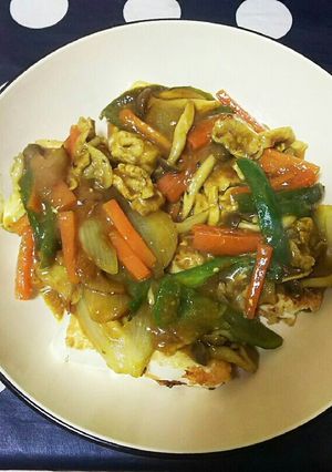 とうふステーキカレーあんかけ-レシピのメイン写真