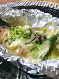 鮭の味噌クリームホイル焼き-レシピのメイン写真
