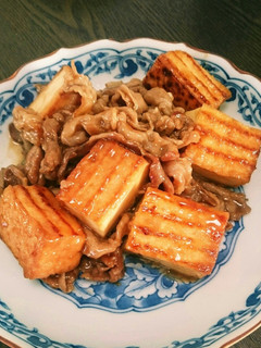 ご飯が進む!豚肉と厚揚げの甘辛炒め-レシピのメイン写真