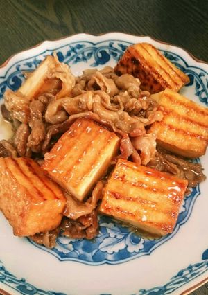 ご飯が進む!豚肉と厚揚げの甘辛炒め-レシピのメイン写真