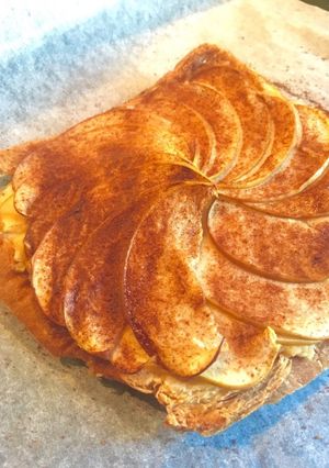 食パンでアップルパイ風(カスタード入り)-レシピのメイン写真
