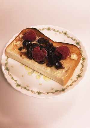 ❁ラズベリーとあんこのトースト❁-レシピのメイン写真