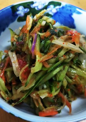 余り野菜のさっぱり和風ソムタム-レシピのメイン写真