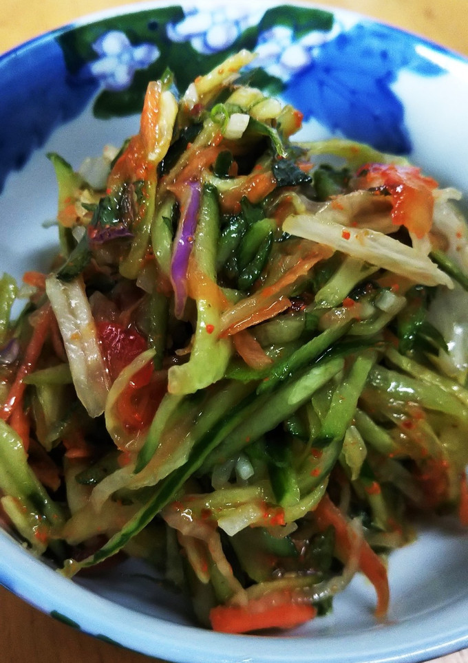 余り野菜のさっぱり和風ソムタム-レシピのメイン写真