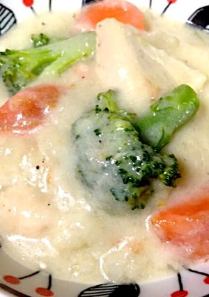 カブ入り 簡単 チキン豆乳シチュー-レシピのメイン写真