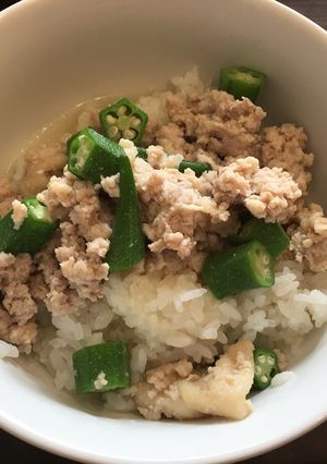 オクラと鶏肉のトロトロどんぶり-レシピのメイン写真