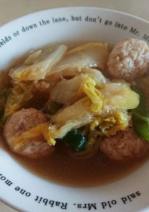 白菜と肉だんごのスープ煮★-レシピのメイン写真