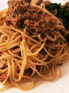 お店よりおいしい!鯖缶トマトパスタ-レシピのメイン写真