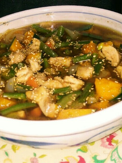 レンジで簡単(^q^)鶏肉と南瓜の煮物✨-レシピのメイン写真