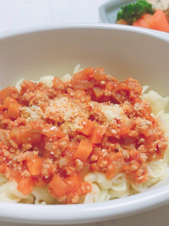 【離乳食 後期】ミートソースのパスタ-レシピのメイン写真