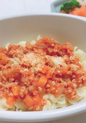 【離乳食 後期】ミートソースのパスタ-レシピのメイン写真