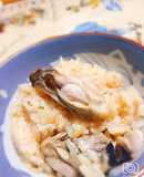 冷凍牡蠣炊飯器でバター醤油牡蠣ご飯