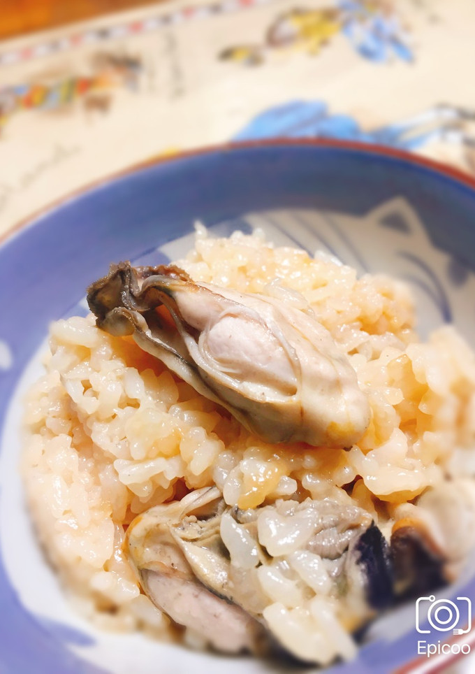 冷凍牡蠣炊飯器でバター醤油牡蠣ご飯-レシピのメイン写真