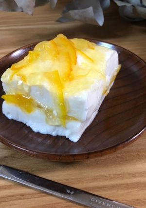 水切りヨーグルトのレアチーズケーキ-レシピのメイン写真
