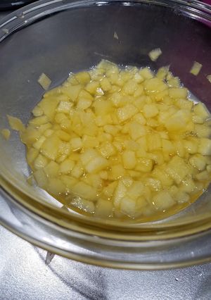 レンジで時短りんご煮-レシピのメイン写真